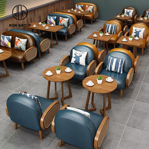 Vintage bulat Elm kedai kopi kayu kursi dan meja berlapis kulit Stan tempat duduk komersial restoran furnitur <span class=keywords><strong>Sofa</strong></span> - Product Image 1