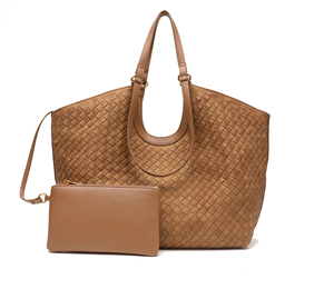 2026 New Style Suede Woven Fashion Tote Bag Crossbody Luxury Hobo Bag Portable Casual <b>Large</b> <b>Handbag</b> with Custom Logo - Product Image 5