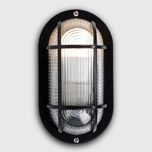 Truyền Thống Phong Cách Hình Bầu Dục Vách Ngăn Kính Che Ánh Sáng Lịch Thi Đấu Đèn Tường Ngoài Trời E27 Ổ Cắm Pc Bìa + Pc Cơ Sở Hy Lạp - Product Image 3