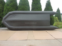 Bateau de pêche gonflable en caoutchouc en gros avec plancher pneumatique en PVC et moteur pour la mer