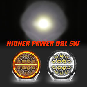 Alta potencia 150 vatios efecto de persecución ámbar Drl coche 7 pulgadas luz de conducción alto haz bajo luces de circulación diurna jeep en parachoques para Suv - Product Image 3