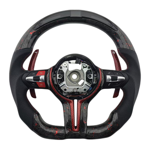 พวงมาลัยคาร์บอนไฟเบอร์แบบฟอร์จ รุ่นใหม่ สำหรับ BMW ซีรีส์ 3 ซีรีส์ 5 รุ่น F10 F20 F30 F90 F01 F02 - Product Image 1