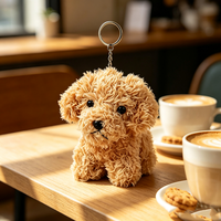 Mini porte-clés en peluche personnalisé, jouets en peluche, porte-clés anime, ours en peluche, pendentif mascotte douce, porte-clés éléphant en peluche personnalisé