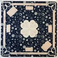 Tapis de jeu de mahjong américain en stock, antidérapant, insonorisant, en caoutchouc, pour jeux de cartes et de société, motif floral et fruitier personnalisé, ODM