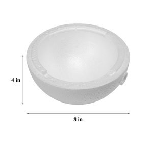 Styropor-Halbkugeln 8 Zoll Groß Weiß für Basteln DIY Handwerk Riesige Schaumstoffbälle für Zuhause und Schule Glatte Massive Runde Kugeln - Product Image 3
