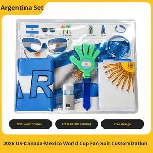 Kit de Aficionado 2026: Banderas, Gafas, Aplaudidores, Pintura Facial, Accesorios de Animación para Aficionados al Fútbol de EE. UU., Canadá y México - Product Image 2