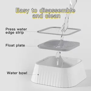 Distributeur automatique 2-en-1 d'eau et de nourriture pour chats et chiens – Gamelle intégrée mignonne à gravité en plastique, capacité 1,3 L, anti-fuite - Product Image 6