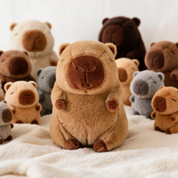 Fournisseur vérifié par une usine professionnelle, jouet en peluche capybara en coton PP doux et moelleux, certifié CE EN71 ASTM, pour enfants