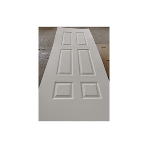 Panel de Puerta Interior de MDF Moldeado con Acabado <span class=keywords><strong>en</strong></span> Madera Pintada de Blanco, Diseño Moderno, Panel de Puerta Interior Moldeado con Imprimación Blanca - Product Image 1