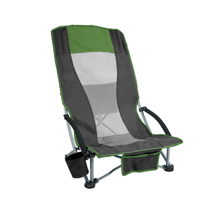 كرسي شاطئ خفيف الوزن بتصميم عصري قابل للطي مصنوع من البوليستر 600D والشبك مع أرجل منخفضة - Product Image 1