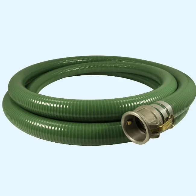 Selang isap cair PVC hijau standar, untuk pompa air 4 inci 6 inci 8 inci selang pembuangan dan penyedot air