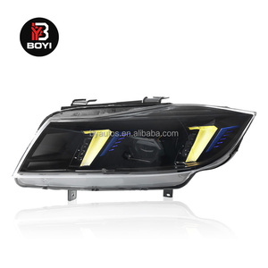 Faros Delanteros LED para <span class=keywords><strong>BMW</strong></span> Serie 3 E90 330i 2005-2012, Conjunto de Faros Delanteros Mejorados, Luz Diurna de Doble Color, Accesorios para Automóviles - Product Image 3