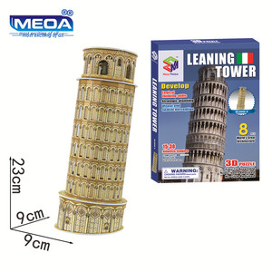 Rompecabezas 3D <span class=keywords><strong>de</strong></span> la Torre Inclinada <span class=keywords><strong>de</strong></span> Pisa, Juguete <span class=keywords><strong>de</strong></span> Construcción <span class=keywords><strong>de</strong></span> Arquitectura Famosa, Regalo - Product Image 1