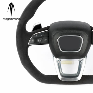 Compatible avec <span class=keywords><strong>Audi</strong></span> 2017 2018 2019 Q3 Q5 Q7 Q8 Volant de voiture en fibre de carbone avec LED - Product Image 5