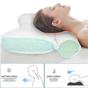 Gối chỉnh hình cổ tử cung được khoanh vùng với bộ nhớ bọt Điền và Gối cổ tử cung lượn sóng được sử dụng để ngủ trên giường - Product Image 3