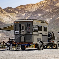 Conquer Falcon Vente directe d'usine Remorque d'aventure 4x4 Camping-car d'expédition Tout-terrain Châssis en acier robuste Aluminium Charge utile de 1860 kg
