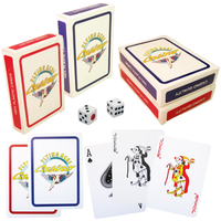 Top qualité personnalisé en plastique PVC poker cartes à jouer