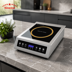 <span class=keywords><strong>Placa</strong></span> de <span class=keywords><strong>Inducción</strong></span> Portátil de 3500W, Un Solo Fuego, Compacta, con Panel de Vidrio Microtile, 220V, para Uso en el Hogar y la Oficina - Product Image 5