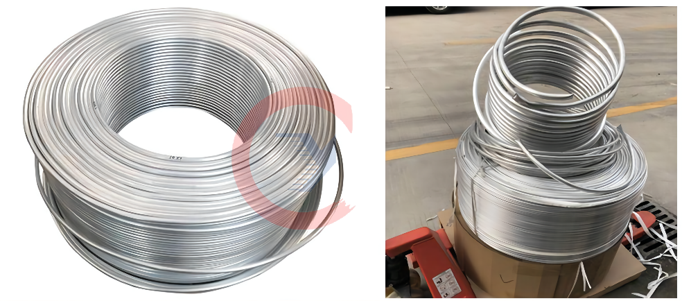 3003 Aluminum Coil Tube Pancake 0.1-12mm Thickness For Air Conditioners