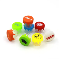 Pot à épices en verre coloré de haute qualité avec couvercle en silicone Offre Spéciale à un prix inférieur pour le stockage des condiments