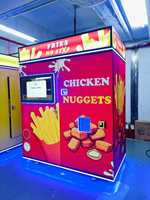 Máquina Expendedora de Papas Fritas Totalmente Automática, Máquina de Papas Fritas en 35 Segundos, Máquina Expendedora Automática de Papas Fritas