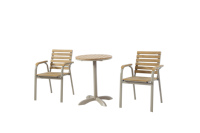 Chaise de table et de jardin en plastique, ensemble de salle à manger, mobilier de restaurant, chaises imperméables, 12 pièces