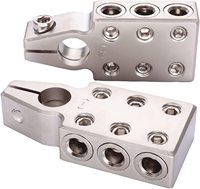 Bloc de distribution de bornes à 12 voies, barre omnibus, 8AWG jusqu'à 4/0(XL) AWG, pour batterie au lithium ou au plomb-acide AGM