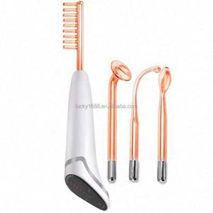 Baguette faciale portable sans fil à haute fréquence, thérapie de soins de la peau anti-âge à domicile, peigne à haute fréquence pour cheveux - Product Image 3