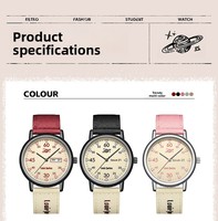 Montre Homme LOUIE JUELEN Vintage Américain Sport 40mm en Alliage à Quartz avec Bracelet en Nylon pour Étudiants et Jeunes – Vente Transfrontalière
