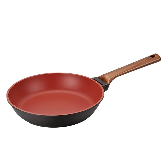 round Non-Stick Oil-Free Frying Pan with Liner for Healthy Cooking