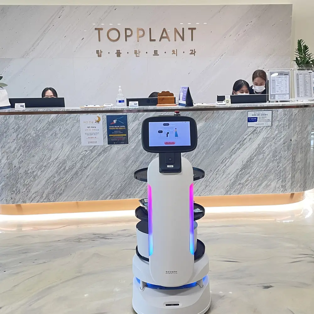 Alışveriş merkezi çekici müzik eğlence dans tebrik Roboter sosyal sevimli fütüristik resepsiyonist akıllı Robot iş için