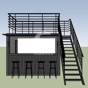 Chiosco portatile del contenitore della barra di succo Van del contenitore di 10ft con l'attrezzatura su misura - Product Image 2