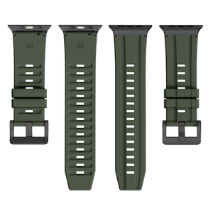 Eraysun Hnbr Mềm Silicone Ban Nhạc Sang Trọng Titan Kết Nối Khóa Tôi Xem <span class=keywords><strong>10</strong></span> 9 8 7 Siêu <span class=keywords><strong>2</strong></span> 1 42/44/45/49Mm Cho Apple Dây Đeo Đồng Hồ - Product Image 4