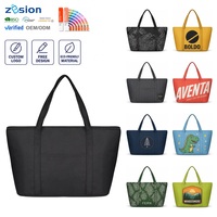 Sac isotherme personnalisé avec logo, sac à lunch thermique réutilisable, sac fourre-tout Oxford imperméable 12L 20L pour le bureau, l'école, vente en gros