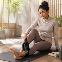 Rouleau de massage électrique professionnel à vibrations avec poignée, rechargeable, pour massage des tissus profonds et récupération musculaire