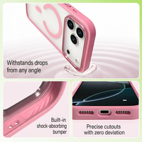Coque de téléphone magnétique pour iPhone 17 Air 18 Pro 16 Plus 15 14 13 12 11 Pro Max, finition mate, toucher doux, protection de la caméra, compatible avec la recharge
