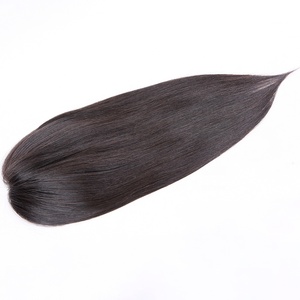 Straight <strong>Hair</strong> Replacement Cuticle Aligned Virgin European Human <strong>Hair</strong> <strong>Toppers</strong> Top <strong>Hair</strong> Pieces for <strong>Women</strong> - Product Image 3