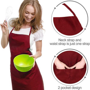 Tablier de cuisine imperméable personnalisé avec logo, polyester 100%, pour salon, barbier, nettoyage, cuisine, chef, pour femmes et hommes - Product Image 5