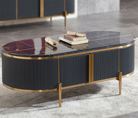 Table basse et support Tv en métal, ensemble de meuble de salon moderne en marbre, de haute qualité, 20 pièces