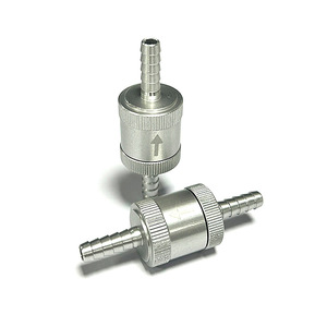 Clapet anti-retour en aluminium 4 6 8 10 12 mm à connexion rapide unidirectionnel pour conduites de carburant et d'huile à température normale - Product Image 1