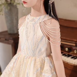Precioso vestido <span class=keywords><strong>de</strong></span> actuación <span class=keywords><strong>de</strong></span> piano para niñas <span class=keywords><strong>de</strong></span> lujo elegante niña princesa fiestas C Show vestido <span class=keywords><strong>de</strong></span> anfitriona - Product Image 4