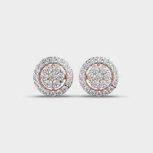 Round Brilliant Moissanite <b>Stud</b> Earrings 925 <b>Sterling</b> <b>Silver</b> Premium Designer Fashion Jewelry for Women Daily Wear - Product Image 2