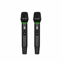 Système de microphone sans fil portable, micro-cravate et micro-casque pour le chant, les présentations et les spectacles sur scène