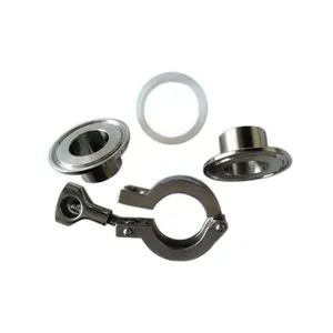 Stainless Fitting Stainless Steel Sanitary Vacuum Clamp Wing Nut Tri Clamps Vacuum Quick Connect/Release Clamp On Pipe Fittings