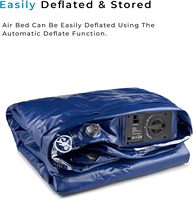 Matelas pneumatique King personnalisé résistant à la perforation avec dessus en PVC imperméable et pompe électrique rapide pour l'extérieur et la chambre à coucher