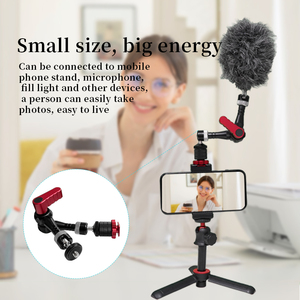 Brazo Mágico de <span class=keywords><strong>7</strong></span> Pulgadas con Abrazadera de Cangrejo y Tornillo de 1/4\" - Soporte Universal para Cámaras de Acción <span class=keywords><strong>GoPro</strong></span>/SJcam/DJI, Precio de Fábrica - Product Image 5