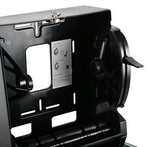 Hotel di lusso supporto <span class=keywords><strong>a</strong></span> parete ABS Waterproof Waterproof Roll nero Jumbo Dispenser carta carta carta carta carta portabottiglie scatola di fazzoletti con lucchetto - Product Image 6