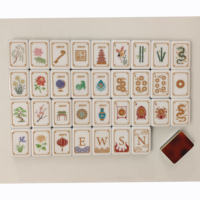 Ensemble de Mahjong Américain Exclusif Dynasty Reverie, Magnifique Ensemble de Mahjong en Acrylique Multicouche Effet Écaille de Tortue, OEM ODM, Coffret Cadeau Marque Privée