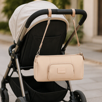 Sac de rangement pour couches en néoprène OEM, sac de poussette, grande capacité, néoprène imperméable, fermeture éclair portable, sac de rangement pour bébé