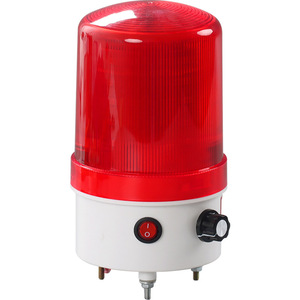 Avertisseur sonore d'incendie 220V 24V 12V avec indicateur LED rouge et interrupteur rotatif pour poste de garde - Product Image 1